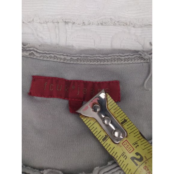 Vtg Y2K FCUK Rocks skull wings Very Distressed thrashed Men's t shirt sz L READ - Picture 15 of 15